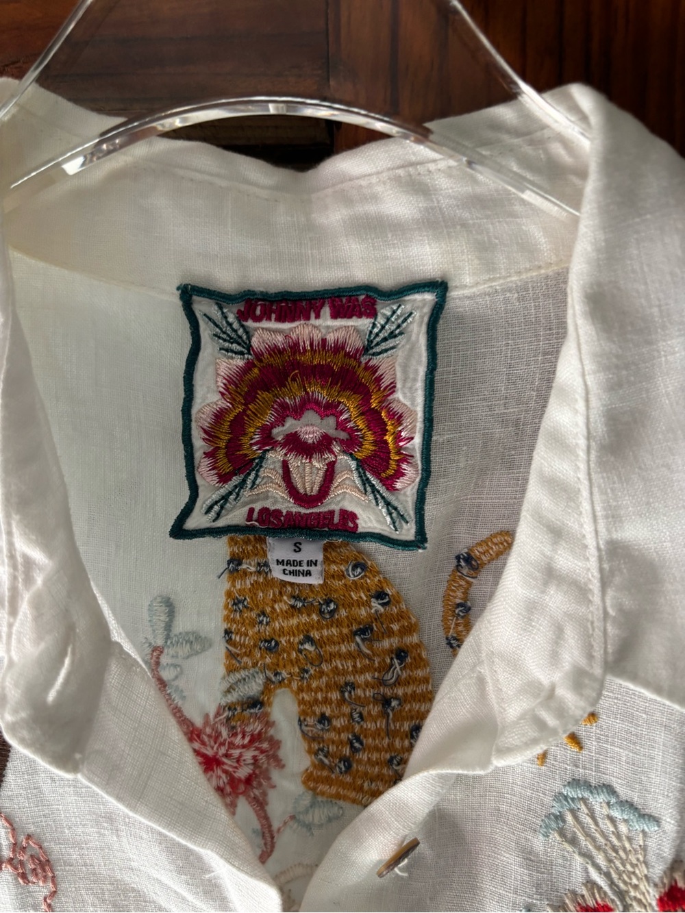 Beautiful Johnny Was Ruth Lisbon Tiger Blouse in size Small - Picture 5 of 11